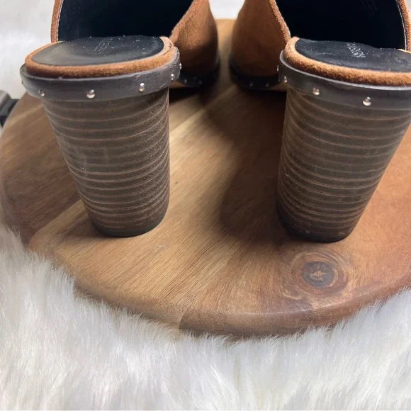 Rebecca Minkoff Brown Leather Galyn Mule Heels Size 9 - Picture 4 of 8